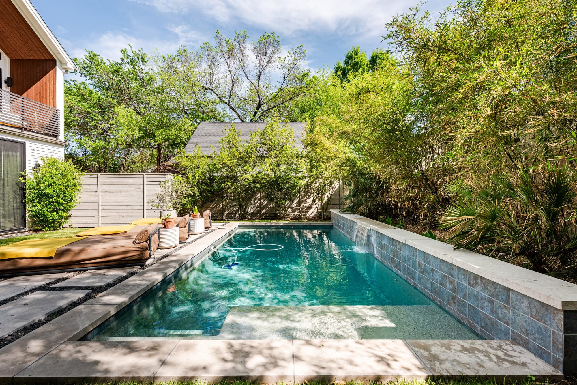 Interior of The Hether Haus, a Véla-designed luxury rental in Austin