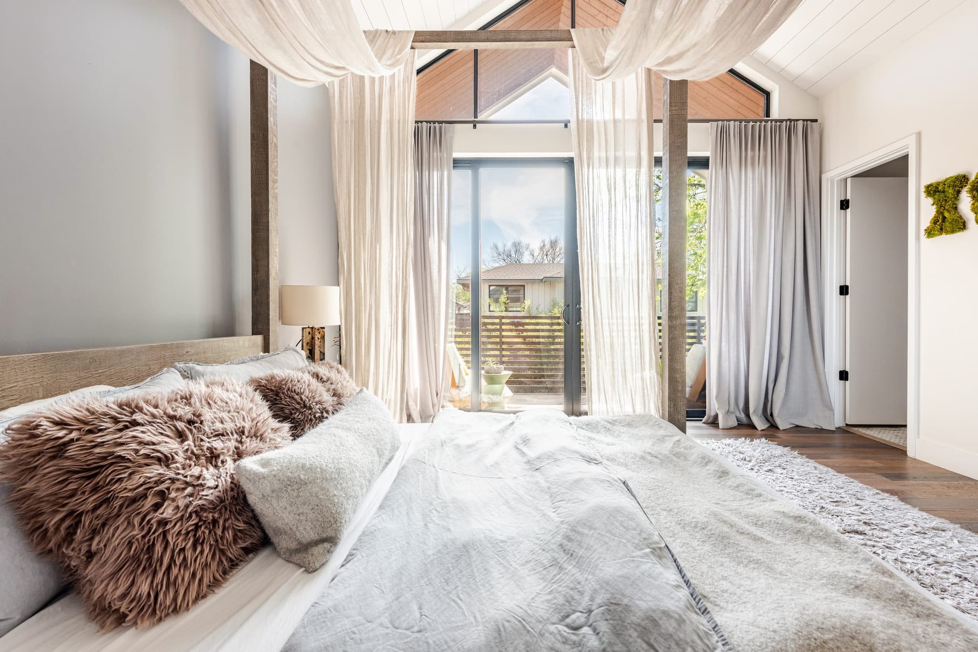 A re-imagined living space at The Hether Haus — warm, livable, and light-filled
